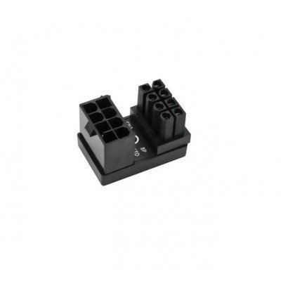 PH38A ATX 8Pin Female to 8Pin Male Adapter 180 Degree Angled Adapter for Desktops Graphics Card