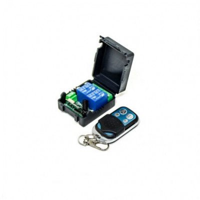 433MHz 24V 2 Channel Relay Module Wireless Remote Control Switch without Battery