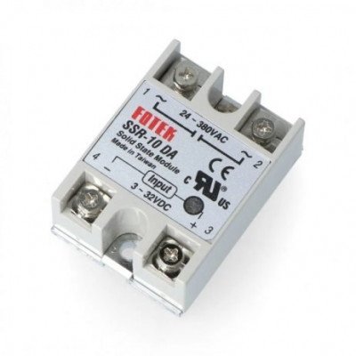 DC To AC SSR-10DA Solid State Relay Module 3-32 VDC /24-380VAC 10A